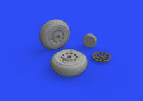 P-51D wheels diamond tread 1/48 