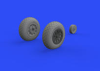 P-51D wheels oval tread 1/48 