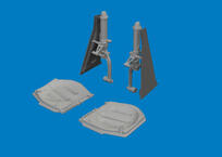 P-51D undercarriage legs PRINT 1/72 