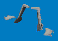 Bf 109K-4 undercarriage legs PRINT 1/72 