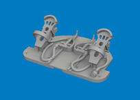 Me 262A rudder pedals PRINT 1/72 