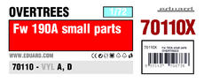 Fw 190A small parts  OVERTREES 1/72 
