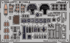 Bf 110G-4　エッチングパーツセット 1/72 