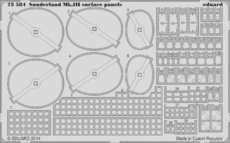 Sunderland Mk.III surface panels 1/72 