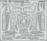 TBF-1C folded wings 1/72 