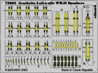 Seatbelts Luftwaffe WWII Bombers 1/72 
