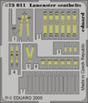 Lancaster seatbelts 1/72 