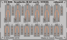 Seatbelts RAF early STEEL 1/72 