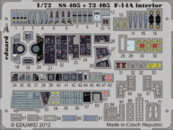 F-14A　内装　接着剤塗布済 1/72 