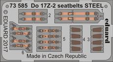 Do 17Z-2 seatbelts STEEL 1/72 