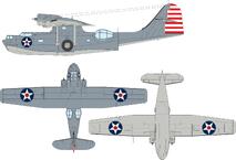 PBY-5A US national insignia (stars w/ red center) 1/48 