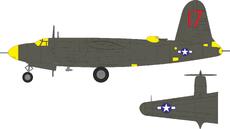 B-26C-45 Marauder US national insignia &amp; tail marking 1/48 