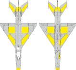 MiG-21F povrchové panely 1/48 