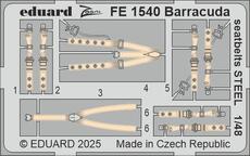 Barracuda seatbelts STEEL 1/48 Barracuda seatbelts STEEL 1/48