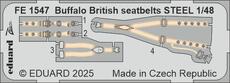 Buffalo British seatbelts STEEL 1/48 Buffalo British seatbelts STEEL 1/48