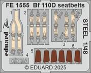 Bf 110D seatbelts STEEL 1/48 