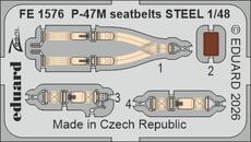 P-47M seatbelts STEEL 1/48 