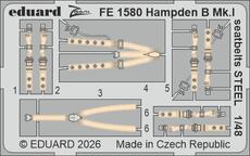 Hampden B Mk.I seatbelts STEEL 1/48 
