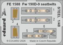 Fw 190D-9 seatbelts STEEL 1/48 