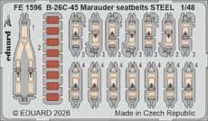 B-26C-45 Marauder seatbelts STEEL 1/48 