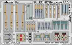 Buccaneer S.2D seatbelts STEEL 1/48 