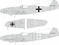 Bf 109G-5/6 national insignia 1/24 