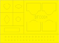 Bf 109E Instrument Panel Mask 1/4 