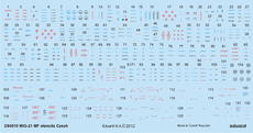MiG-21MF stencils Czech 1/48 