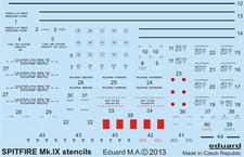 Spitfire stencils 1/48 