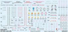 Bf 109G stencils  1/48 1/48 