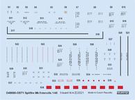 Spitfire Mk.V stencils 1/48 