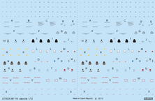 Bf 110　ステンシル 1/72 