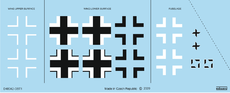 Bf 109G-10 Erla national insignia 1/48 