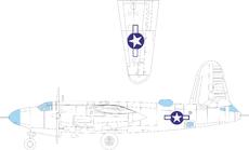 B-26B Marauder national insignia 1/48 