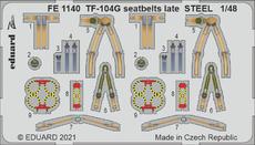 TF-104G upínací pásy pozdní verze OCEL 1/48 