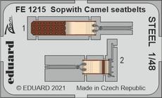 Sopwith Camel стальные ремни 1/48 