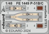 P-51B/C seatbelts STEEL 1/48 