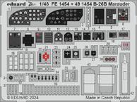 B-26B Marauder kokpit a interiér přídě 1/48 