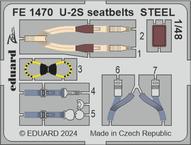 U-2S　シートベルト　STEEL 1/48 