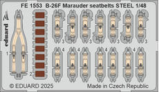 B-26F Marauder seatbelts STEEL 1/48 