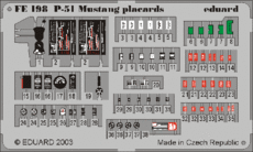 P-51 placards 1/48 