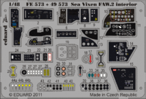 シービクセン FAW.2　内装　接着剤塗布済 1/48 