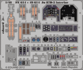 Ju 87D-5　内装　接着剤塗布済 1/48 