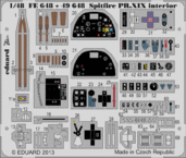 スピットファイア PR.XIX　内装　接着剤塗布済 1/48 