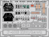 P-40E/K　内装　接着剤塗布済 1/48 
