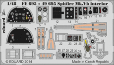 スピットファイア Mk.Vb　内装　接着剤塗布済 1/48 