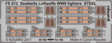 Seatbelts Luftwaffe WWII fighters STEEL 1/48 