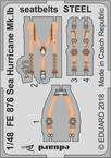 シーハリケーン Mk.Ib　シートベルト　スチール 1/48 