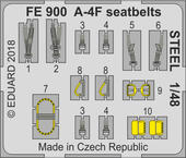 A-4F　シートベルト　スチール 1/48 