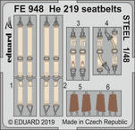 He 219 seatbelts STEEL 1/48 